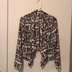 Lush | Blazer White & Black Small